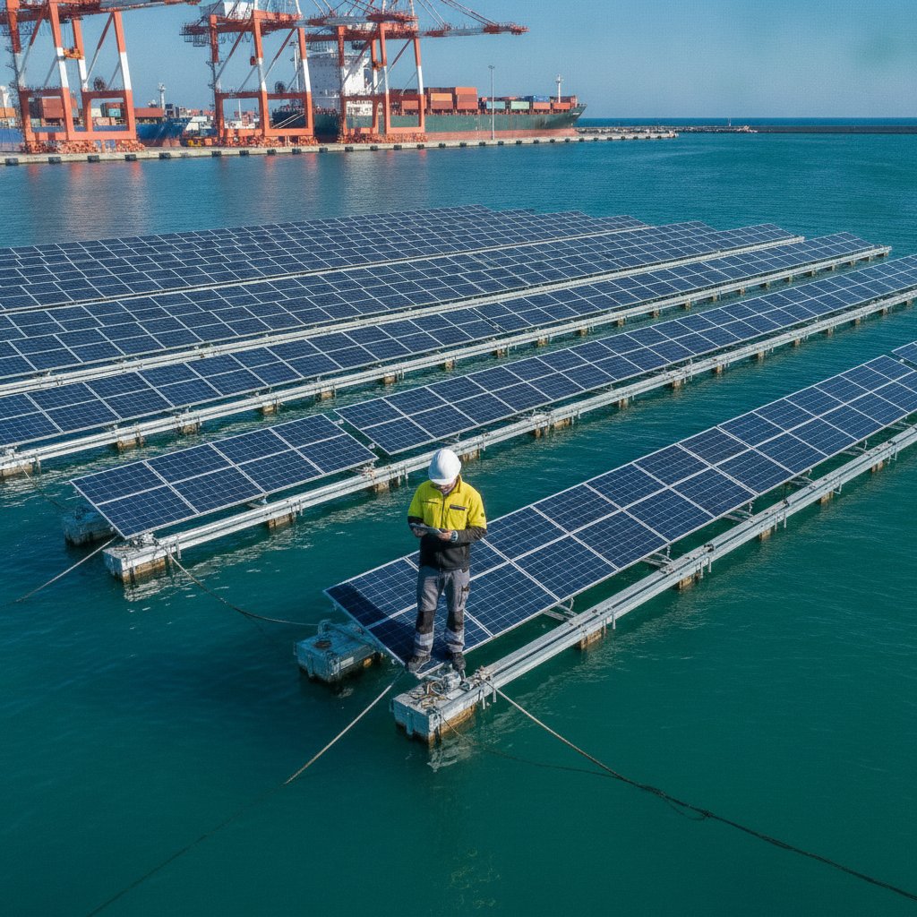 Energía solar en el puerto de Valencia