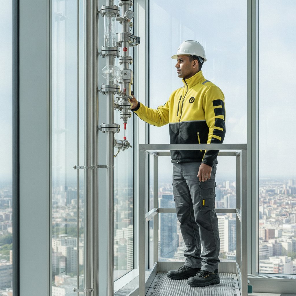 Sistema de incendios en la Torre Moeve Madrid