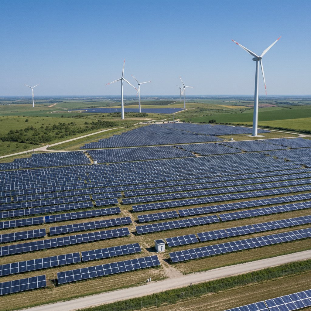 Energía solar y eólica superan al gas en abril